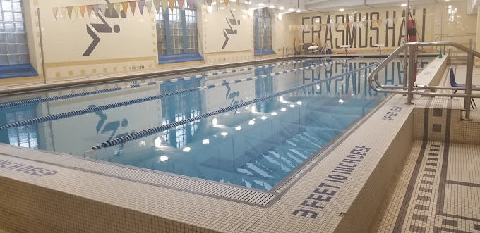 Heated saltwater pool with private lanes and adjustable depths at Florida Swim Center